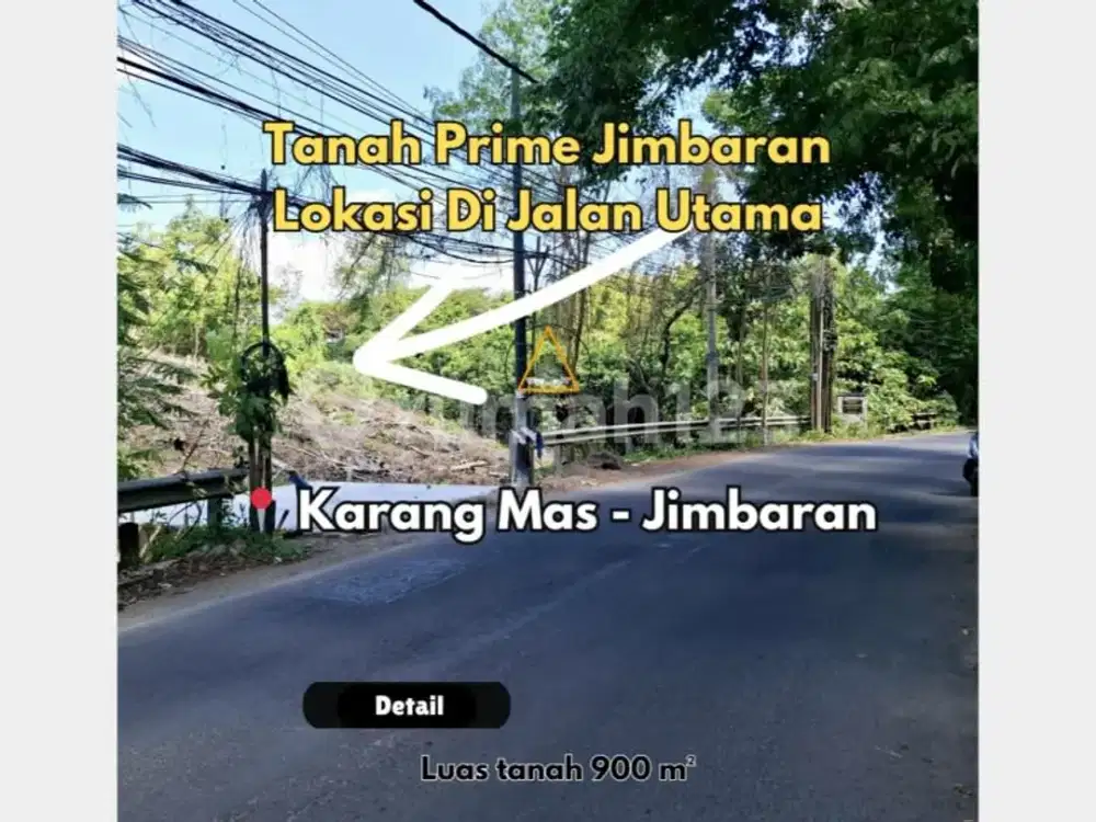 Tanah Premium Jimbaran Lokasi di Jalan Utama Karang Mas