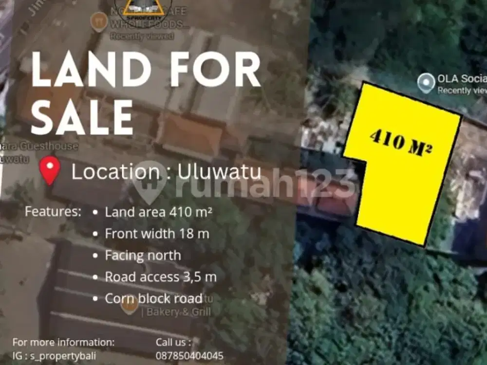Dijual Lahan Komersial Daerah Uluwatu Harga Under Market