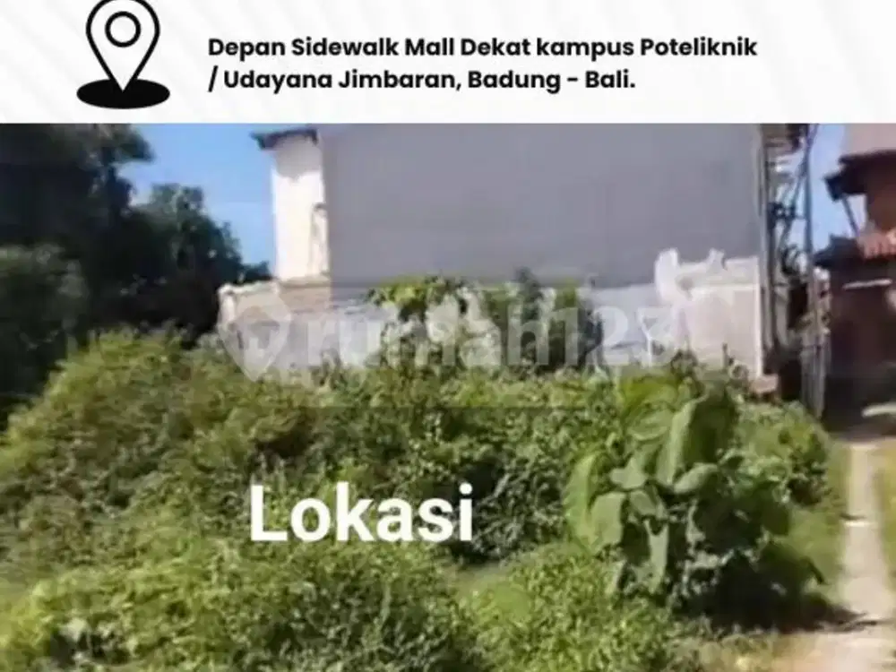 Dijual Tanah Premium Depan Sidewalk Mall Dekat Kampus Poteliknik / Udayana Jimbaran, Badung - Bali