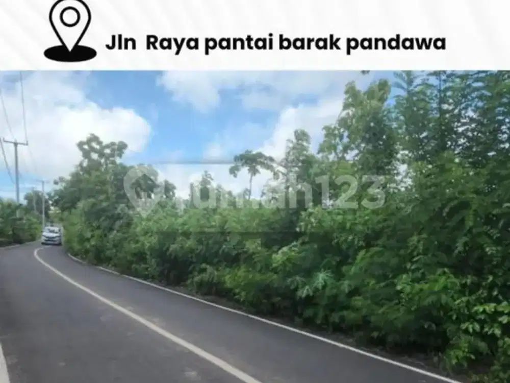 Dijual Tanah Komersial di Jalan Raya Pantai Tanah Barak Pandawa, Nusa Dua - Bali