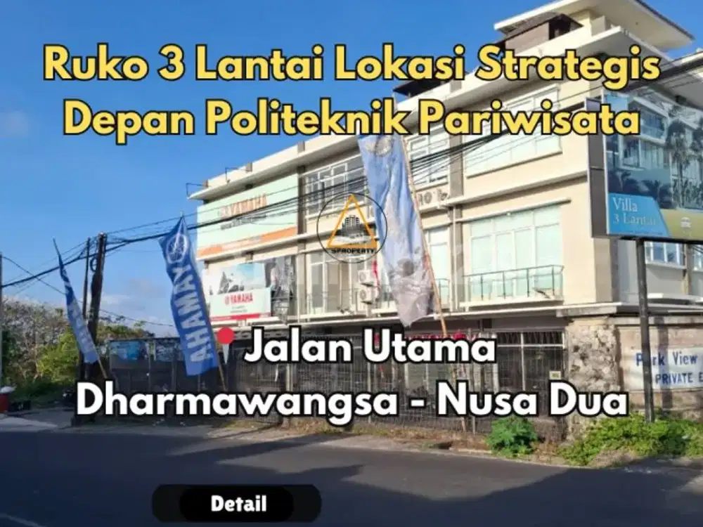 3 UNIT RUKO LANTAI 3 LOKASI STRATEGIS DI JALAN UTAMA DHARMAWANGSA