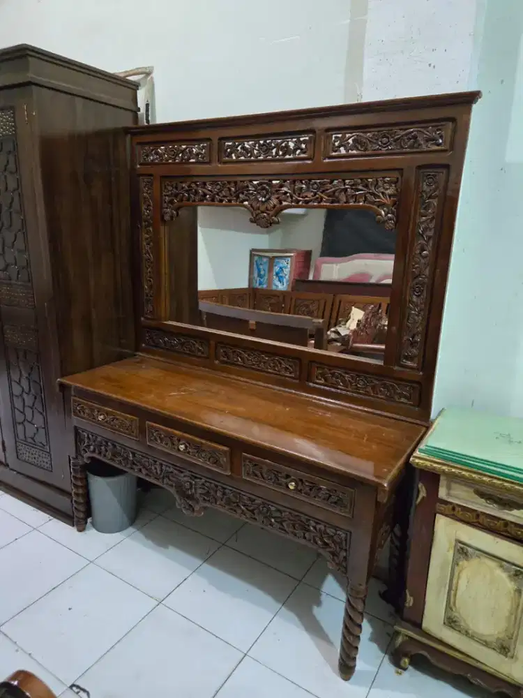 Meja altar set sdh sama kaca 150cm