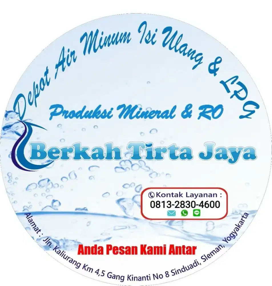 Karyawan Antar air isi ulang