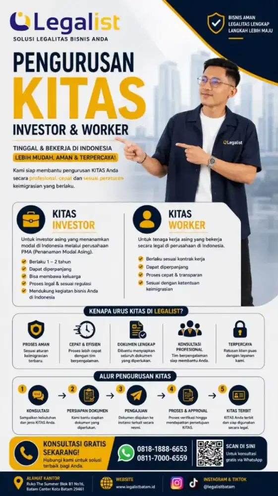 Mengurus kitas investor kerja visa kerja