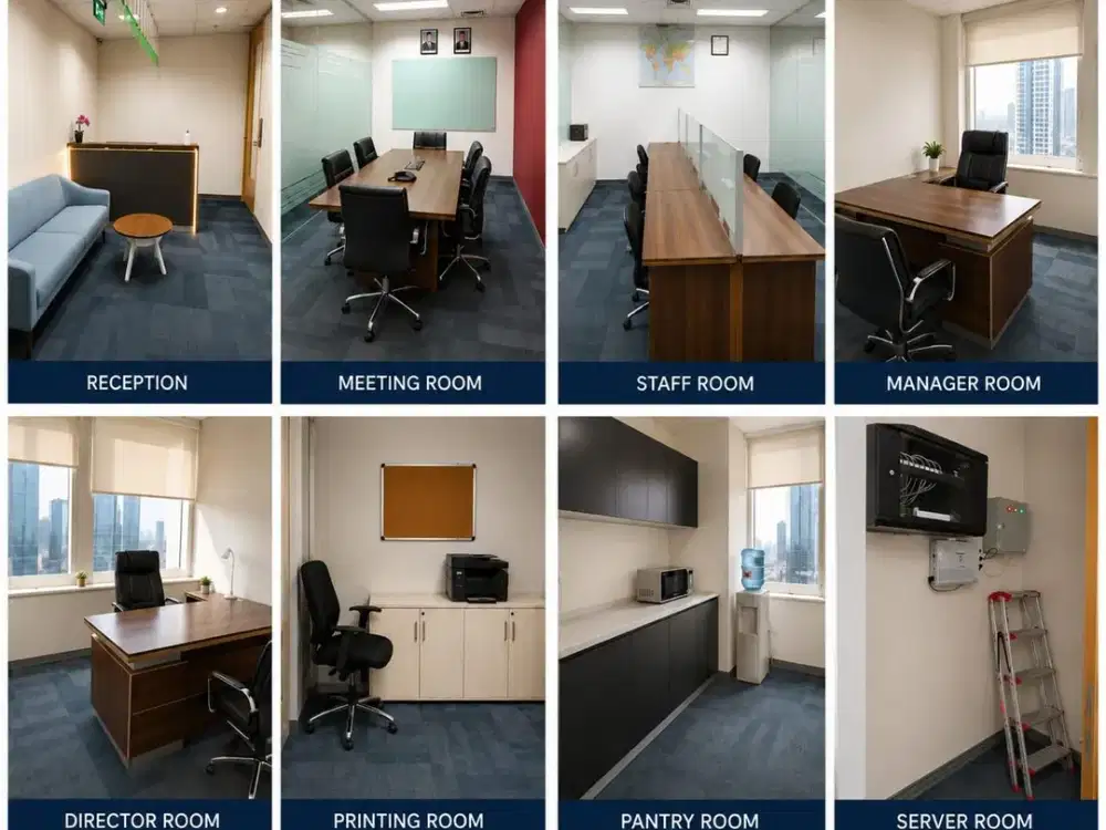 Kantor Area Mega Kuningan di Mandiri Inhealth Tower 113.33 Sqm Furnished