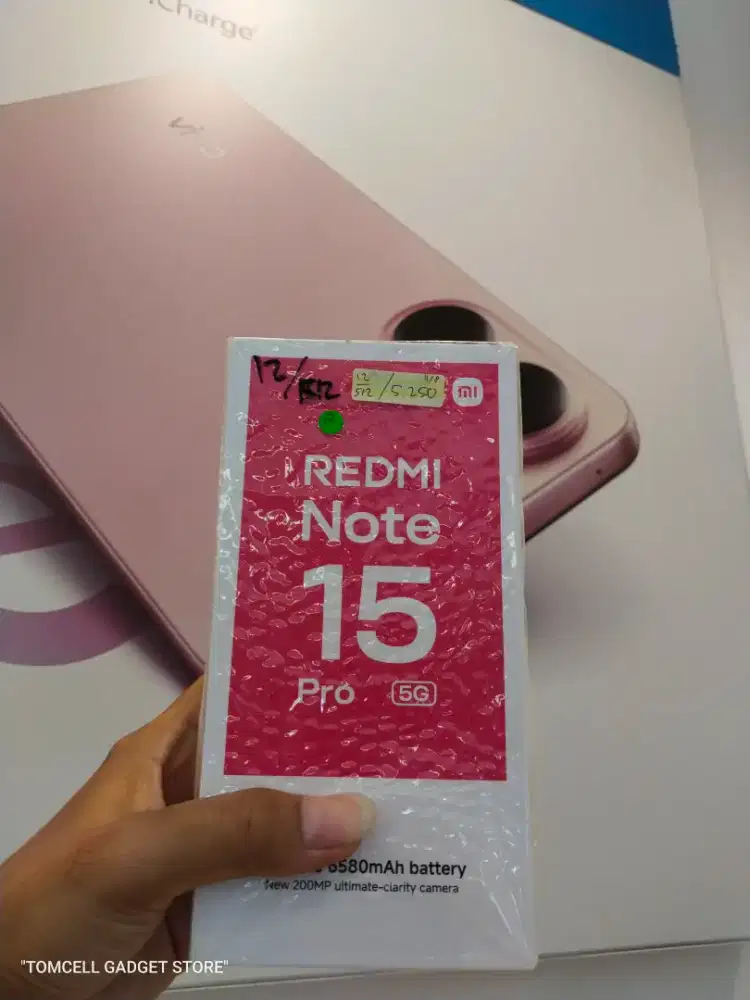 Redmi note 15 pro 5g 12/512 second lengkap normal semua