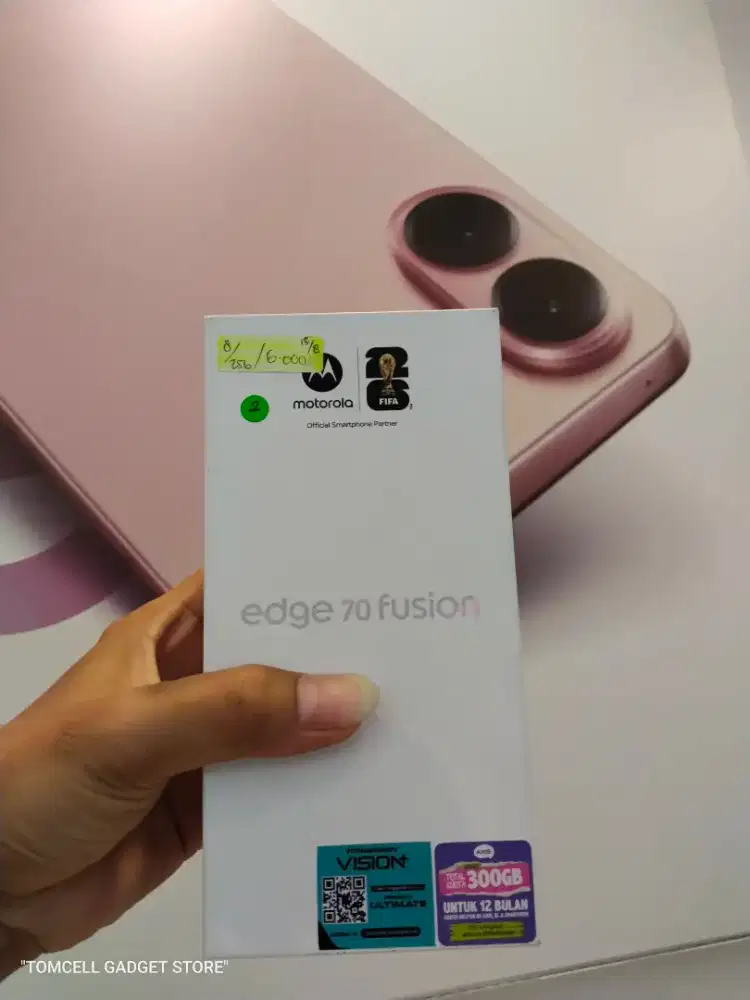 Motorolla edge 70 fusien 8/256 second lengkap normal semua