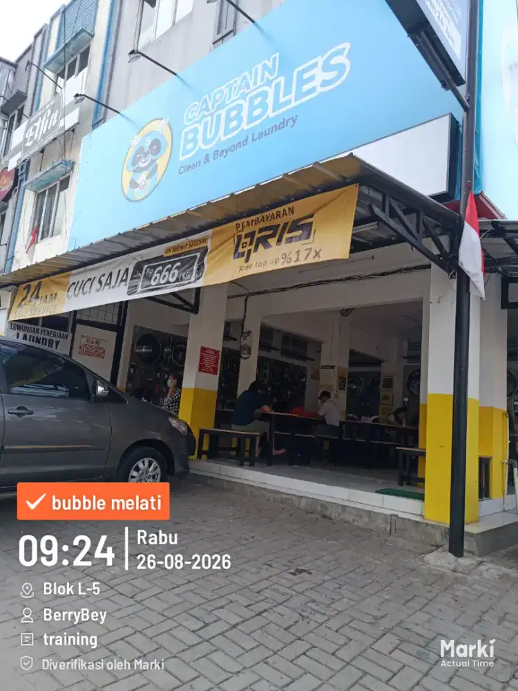 Loker laundry captain bubble melatimas