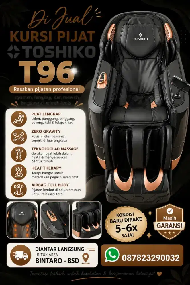KURSI PIJAT TOSHIKO T96