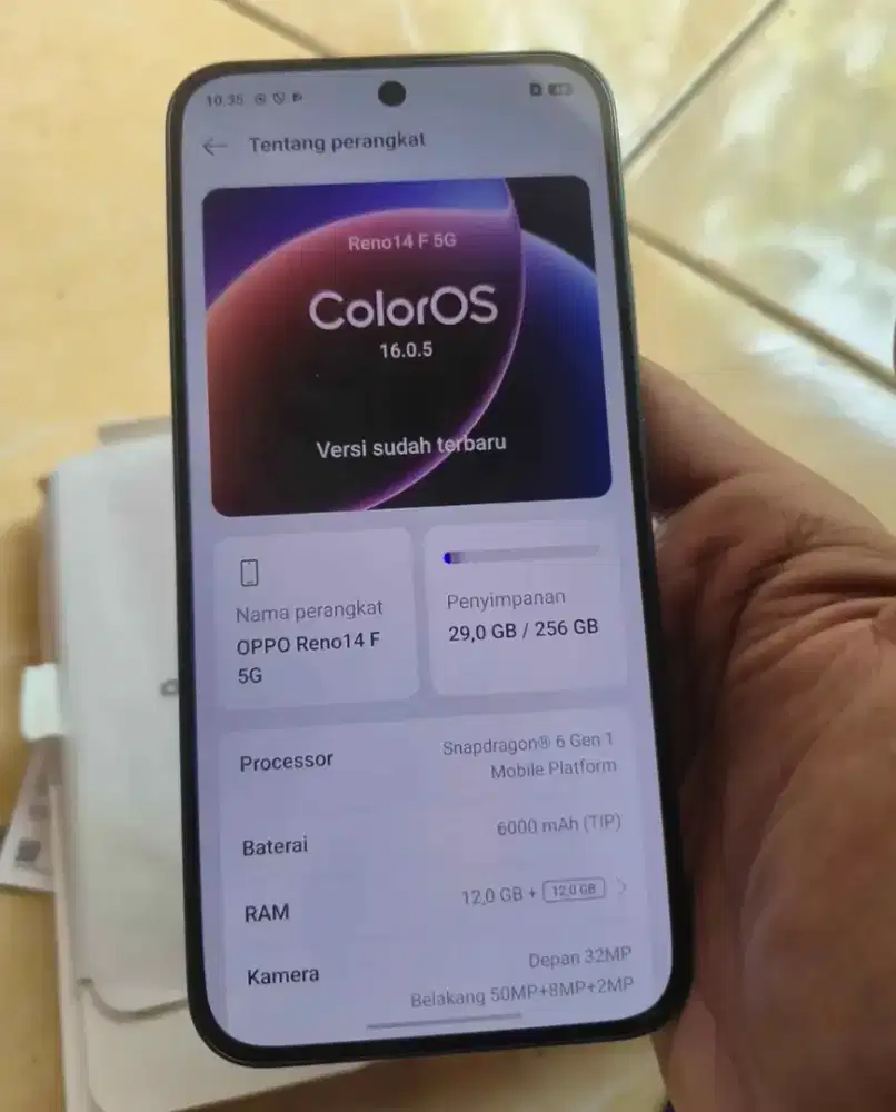 HP OPPO RENO 14F 5G SECOND