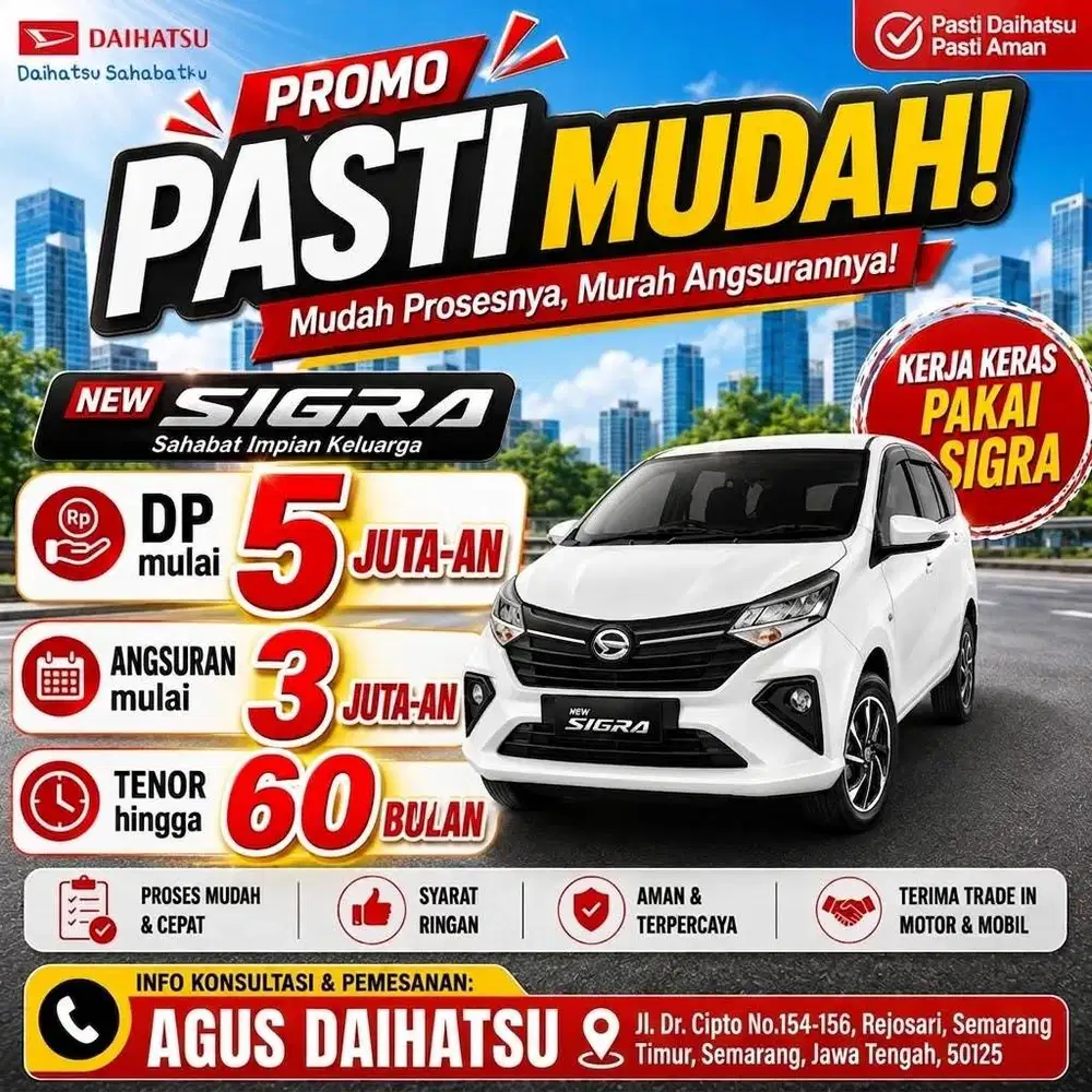 DAIHATSU SIGRA R MANUAL 2026 DP 5 JUTA