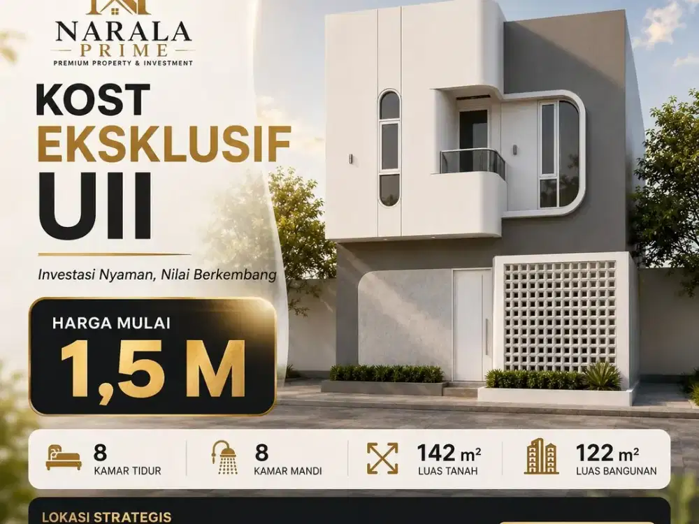 Rumah Kos Jogja Jl Kaliurang Dekat Kampus UII 2 Lantai KM Dalam