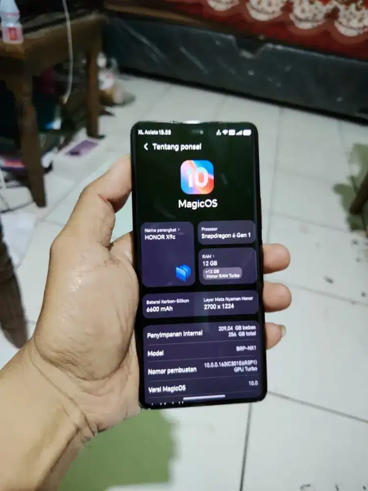 HONOR X9C Ram 12Gb +12Gb /256Gb Fullset mulus Batre 6600mAh
