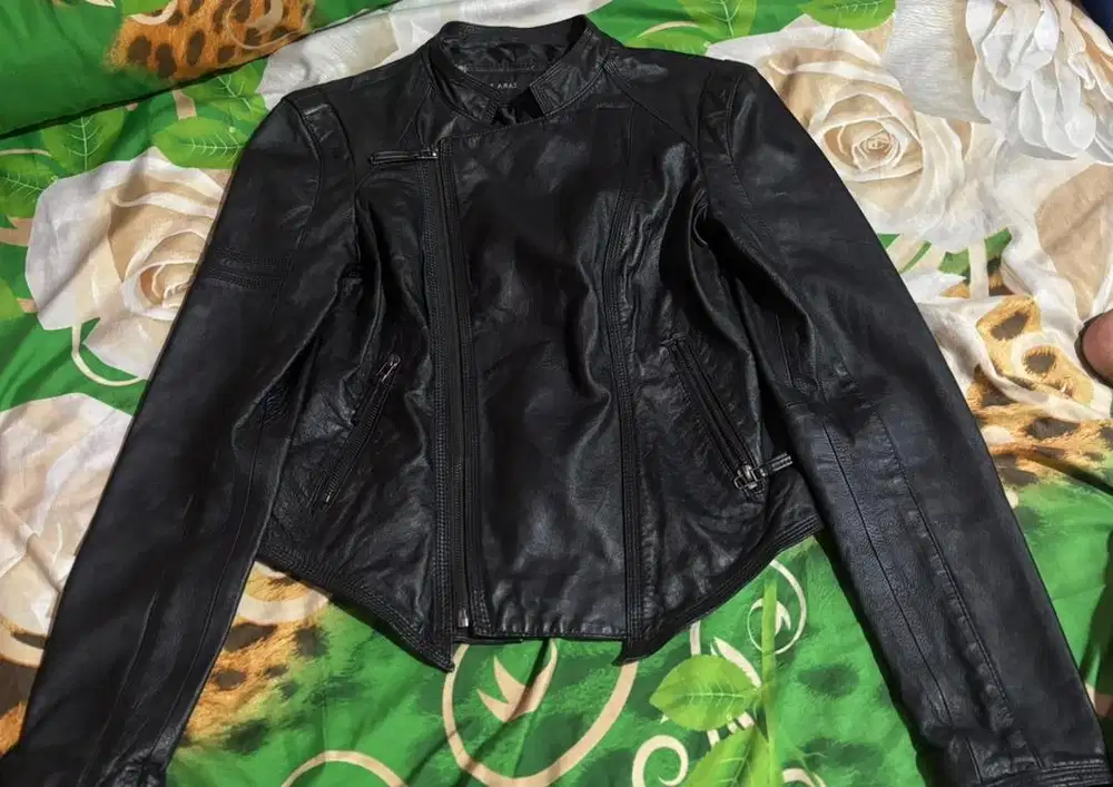 Jaket kulit zara