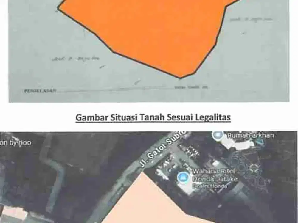 dijual tanah dan gudang gatot subroto tangerang