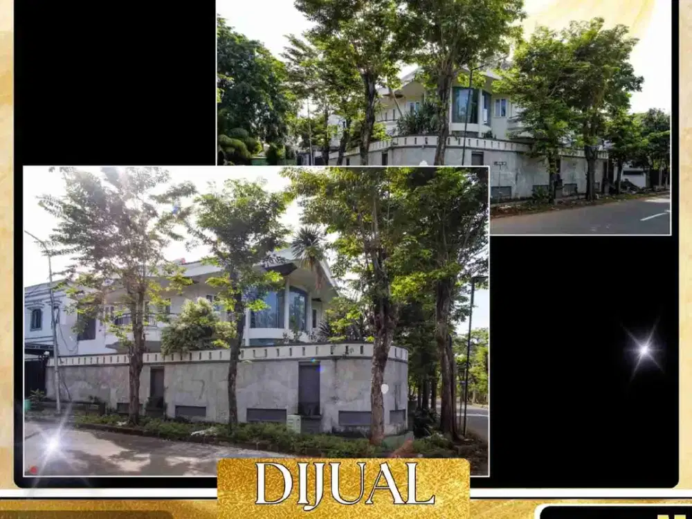 DIJUAL RUMAH HOOK 2 LANTAI  LUAS TANAH 500M² DI INTERCON KEBON JERUK JAKARTA BARAT