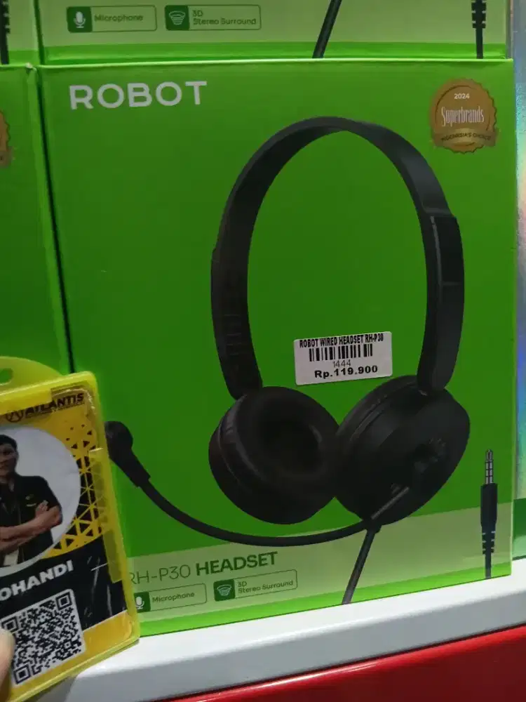 robot wired headset rh-p30