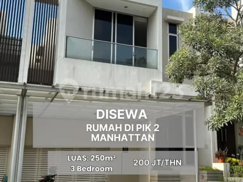 Disewakan Rumah @ Pik 2 Manhattan 2 Lantai