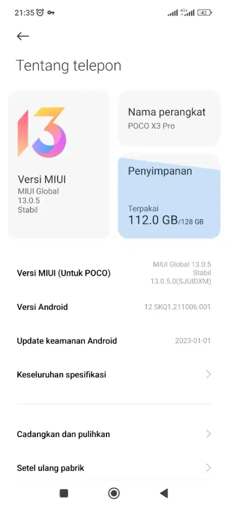 hp poco x3 pro kondisi cekndi lokasi