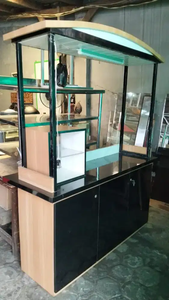 Gerobak Etalase untuk usaha makanan atau minuman