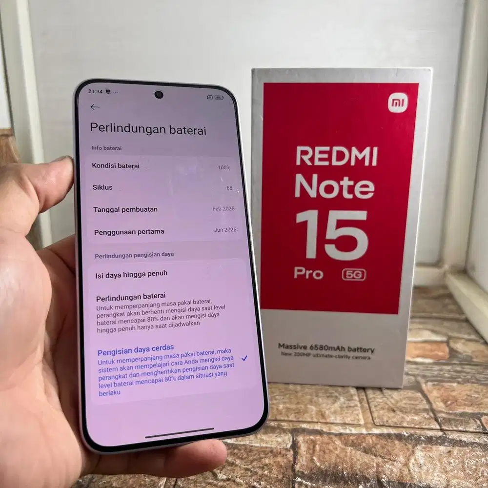 Xiaomi redmi note 15 pro 5G Ram 12/512 GB Lengkap