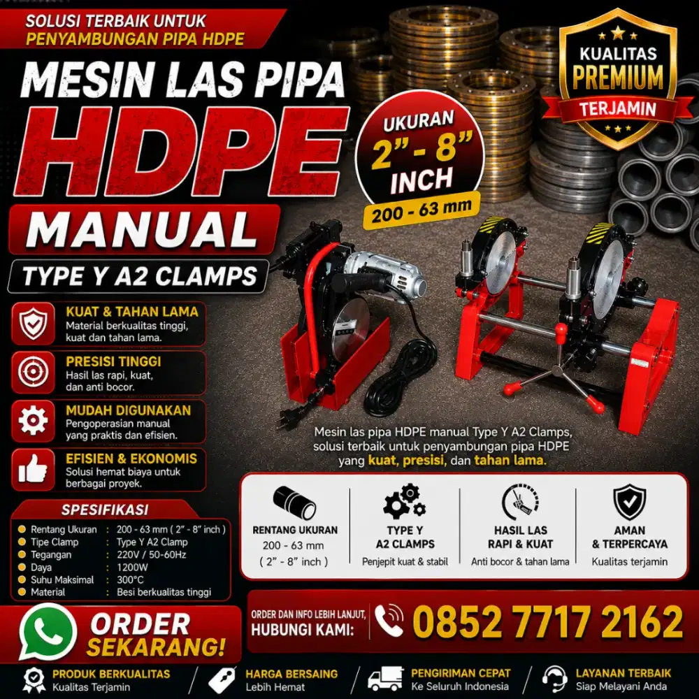 Mesin Las Pipa HDPE 200 A2