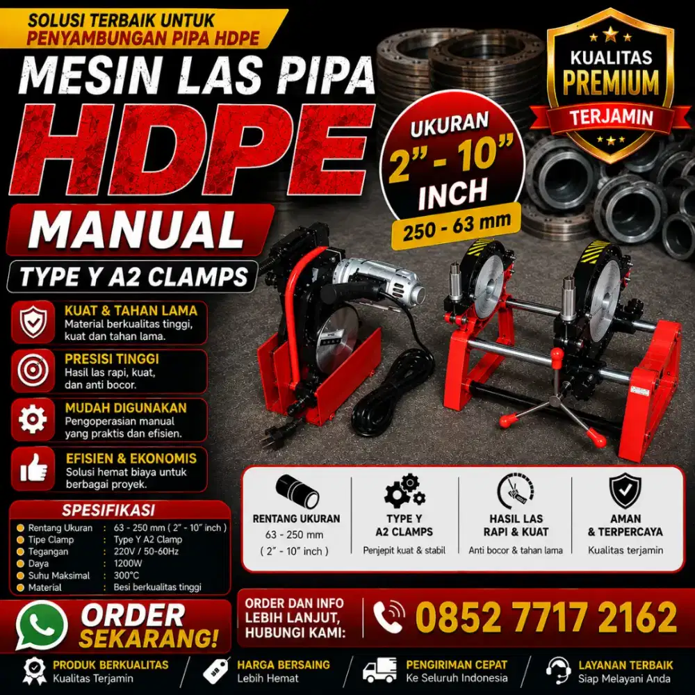 Mesin Las Pipa HDPE 250 A2