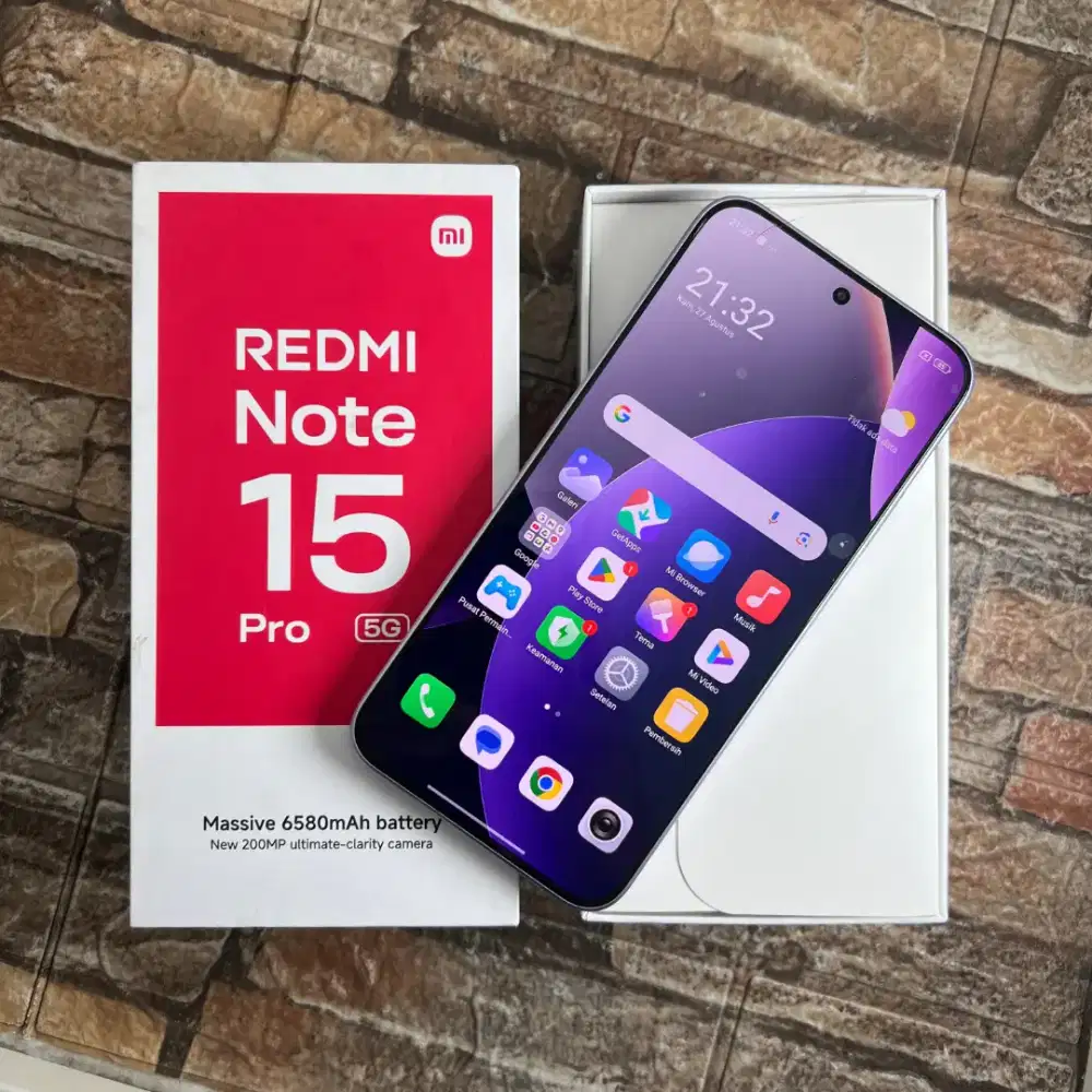 Xiaomi redmi note 15 pro 5g ram 12/512 GB Pemakaian singkat