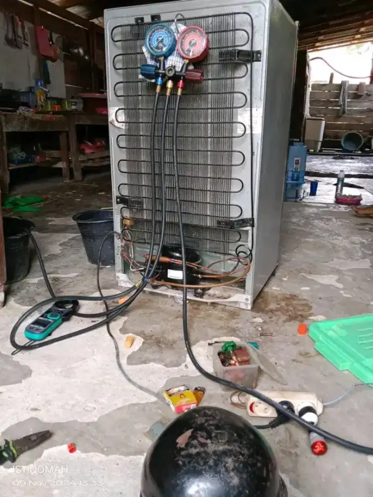 Servis ac bongar pasang ac servs  kulkas