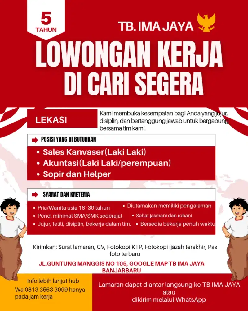 Lowongan kerja di BANJARBARU