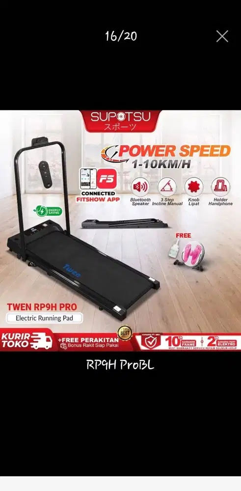 Dijual Walkingpad/Treadmill TWEN RP9H Pro Black