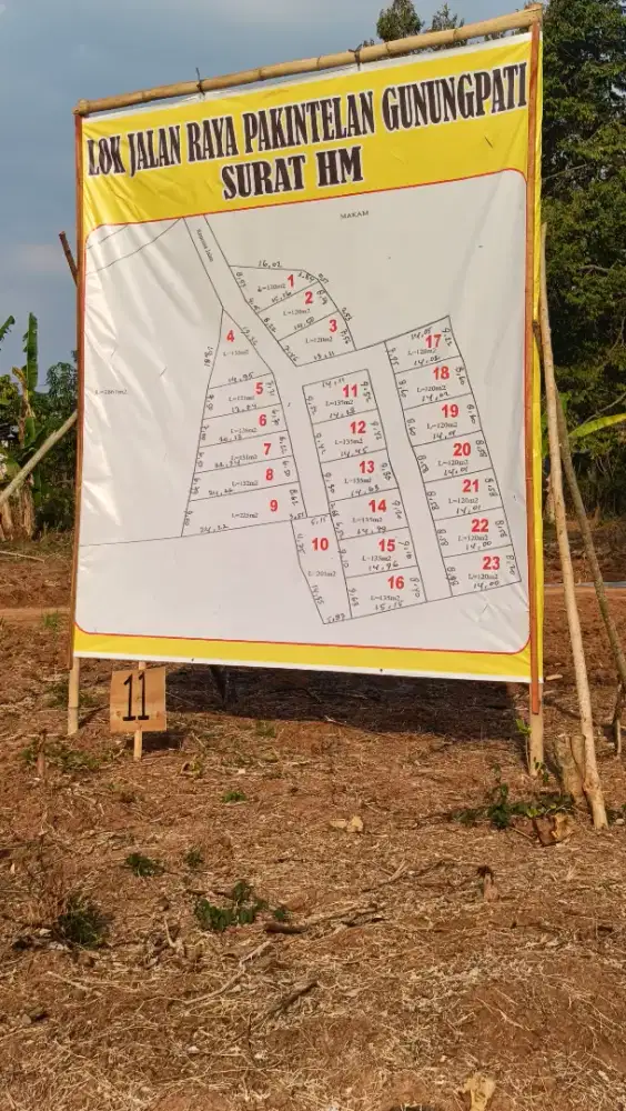 TANAH KAVLING DI PAKINTELAN SIAP BANGUN SHM READY
