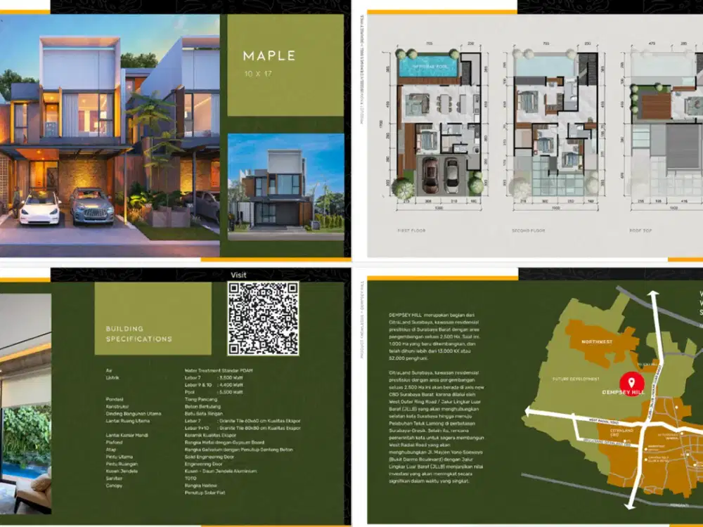 Dempsey Hill Subsidi DP 5% Citra Land Utara Surabaya
