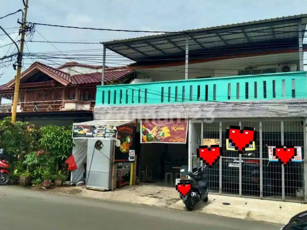 2 Ruko Jadi 1 Dilokasi Strategis Pandan Raya Tangerang Cocok untuk Kuliner Cafe Dll