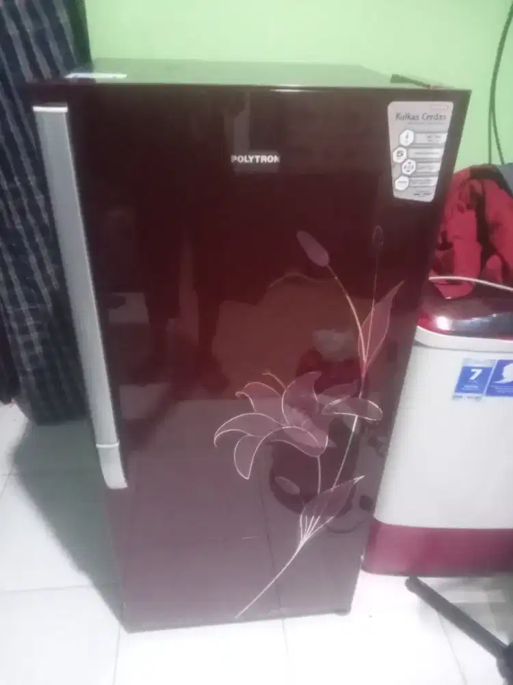 Kulkas 1 pintu polytron belezza normal dingin beku nego tipis