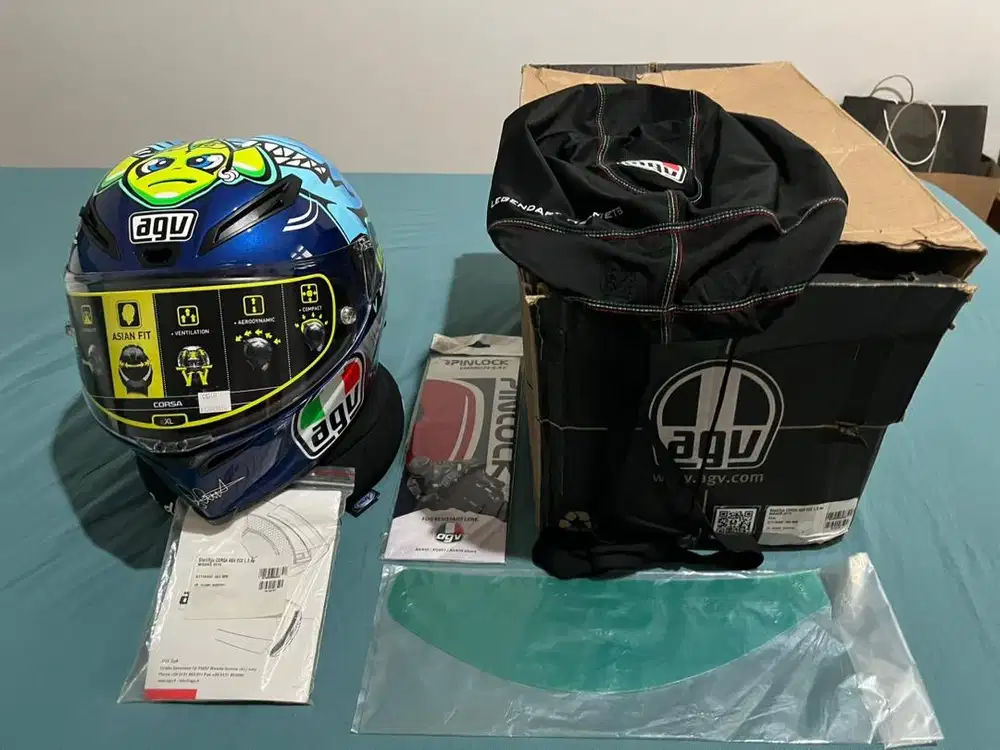 Helm AGV Corsa Rossi Misano 2015 SNI Sz XL Asian Fit Original BNIB