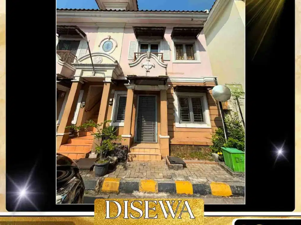 DISEWA TOWN HOUSE CITY RESORT LUAS 60 M² CENGKARENG JAKARTA BARAT
