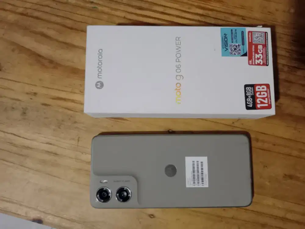 Hp Motorola g06 power fullset bekas baru 4 bulan pakai