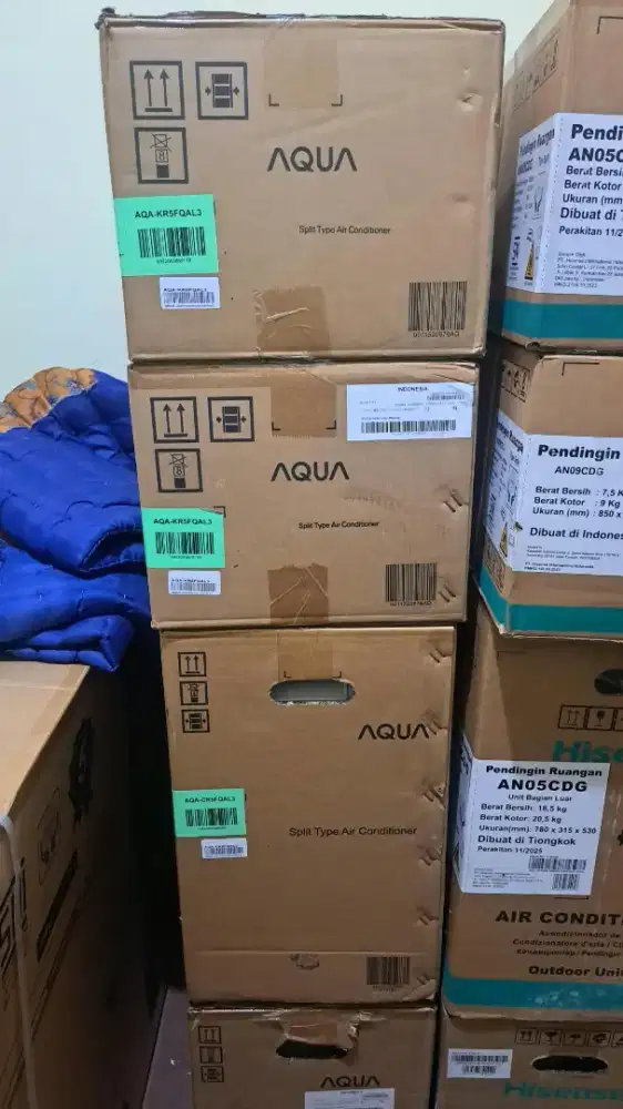 Jual AC aqua 1/2pk baru