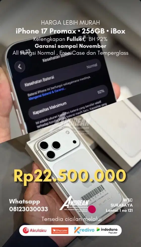 Second Iphone 17 Pro Max 256GB iBox