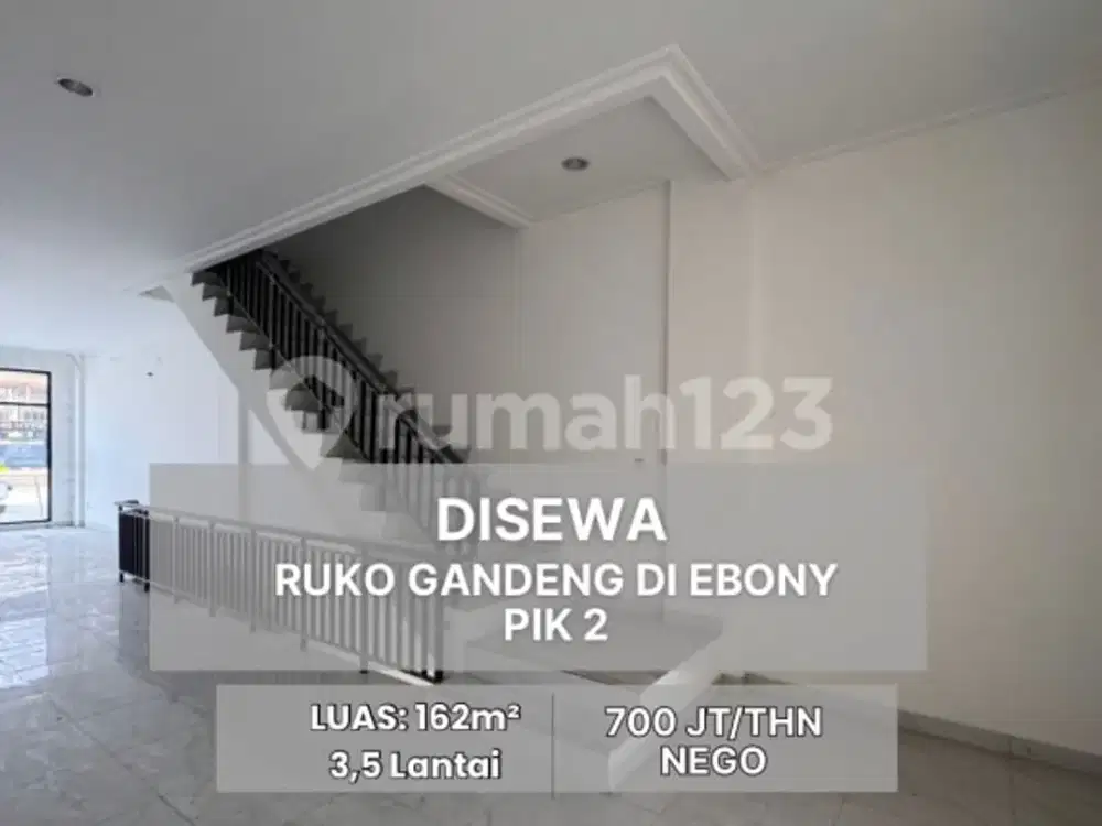 Disewakan Ruko Gandeng @ Ebony Island Pik 2