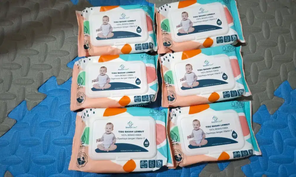 Tisu Basah Baby isi 40 Lembar/Pack (Dapat 6 Pack)
