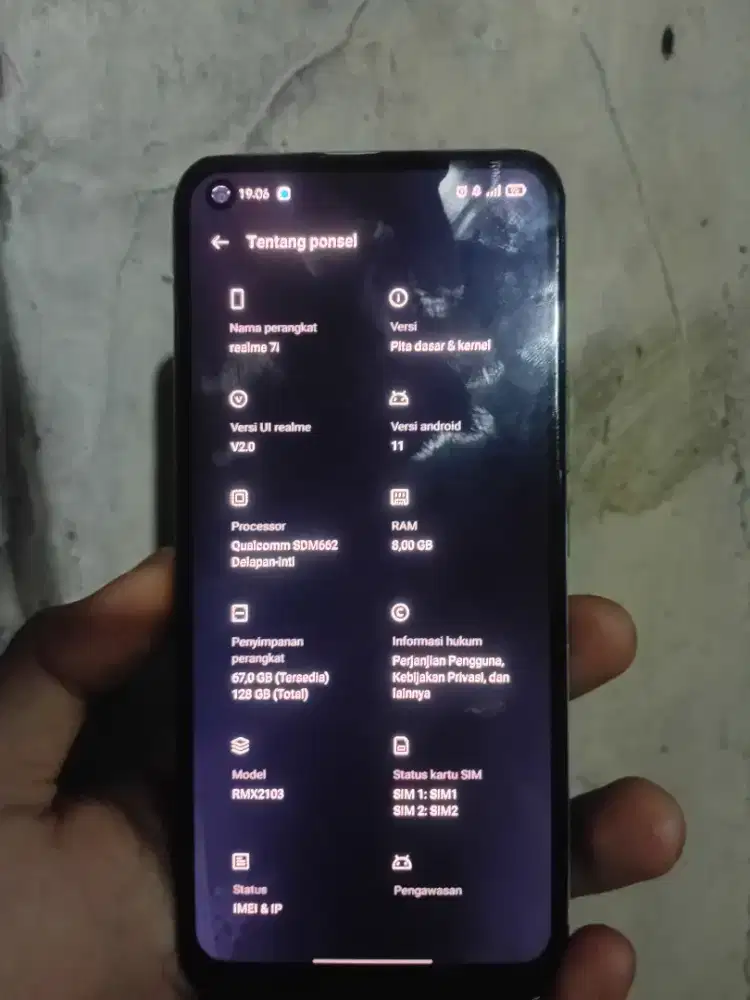 Jual hp second murah / realme 7i