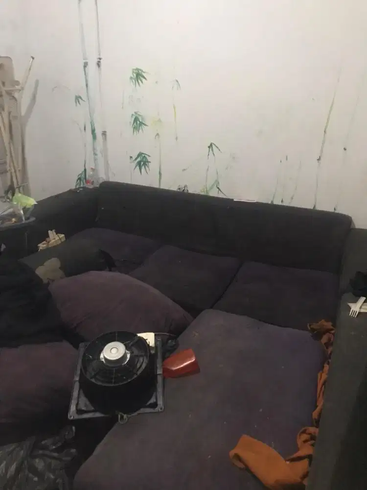 sofa L minus kotor sama pemakaian