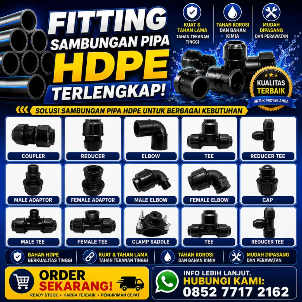 Fitting HDPE Butt Fusion Sambungan Pipa HDPE Murah
