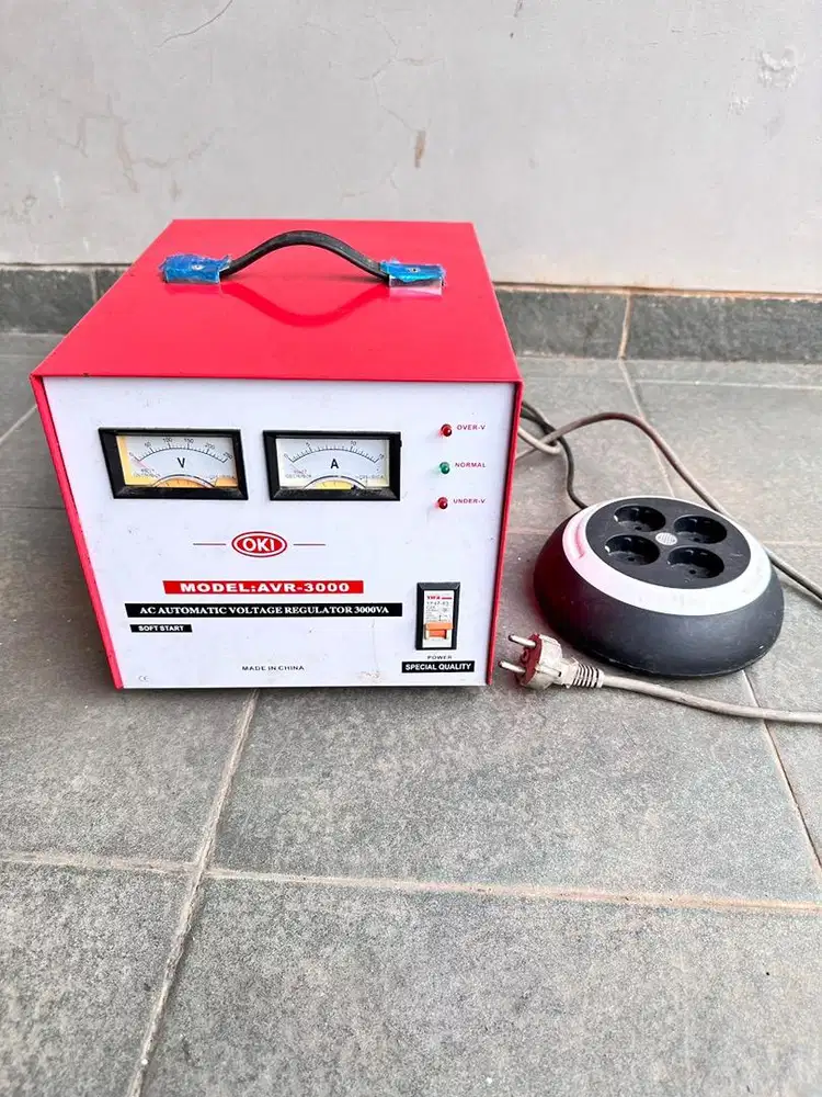 Lelang santai Stabilizer OKI 3000VA (3000 Watt) Bekas Bagus Siap Pakai