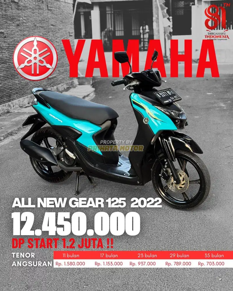 YAMAHA ALL NEW GEAR 125 2022