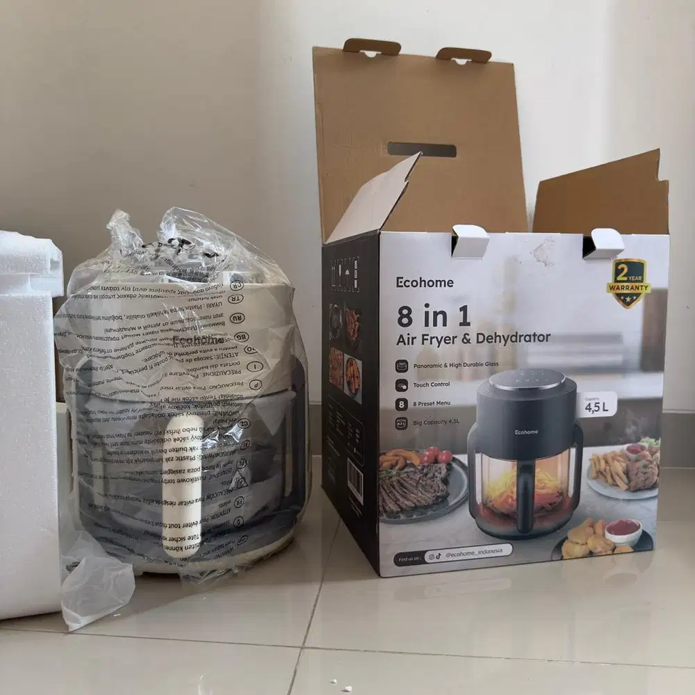 Ecohome 8 in 1 Air Fryer & Dehydrator BARU