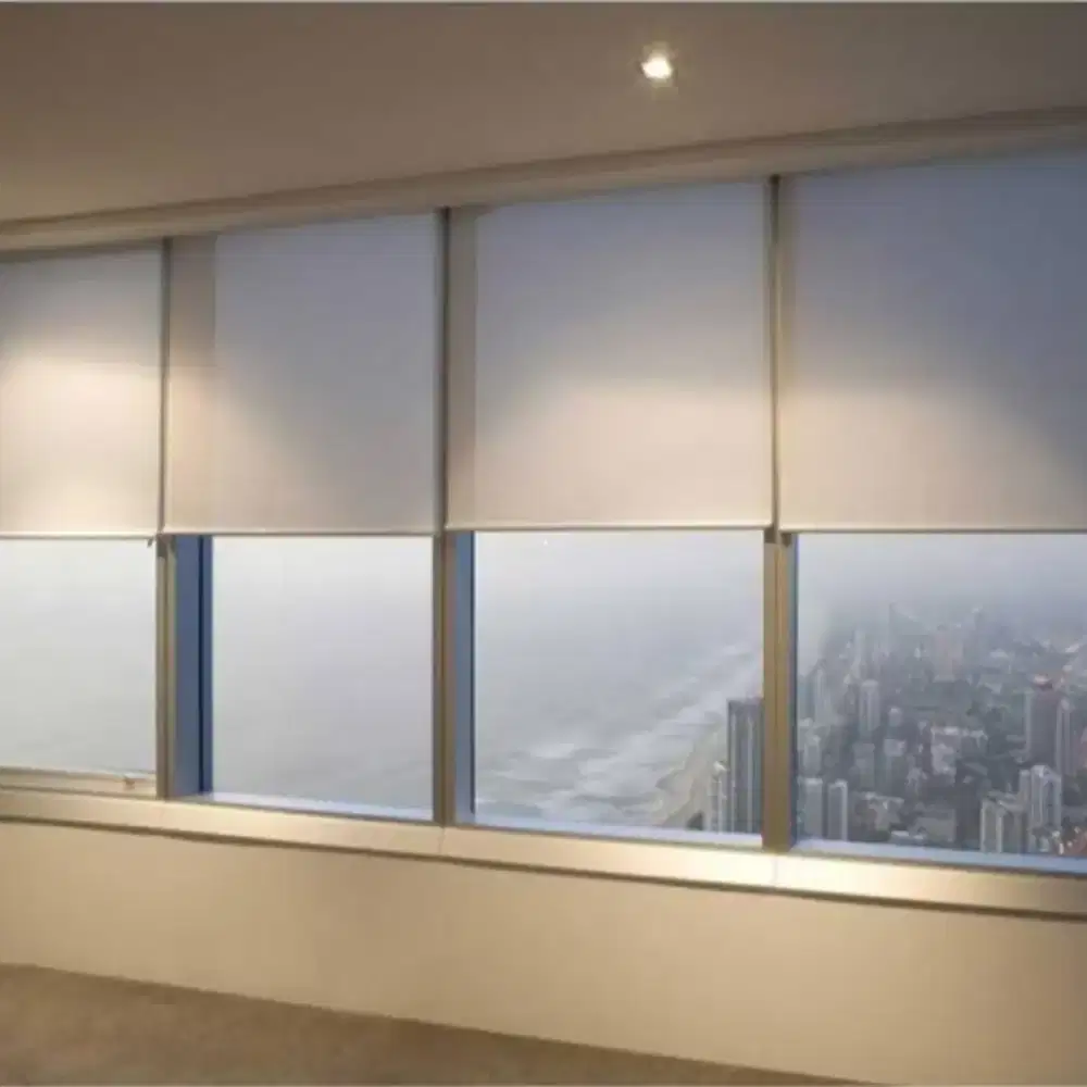 Roller blinds Kantor Dan Rumah | Gorden jendela | Wallpaper 3D
