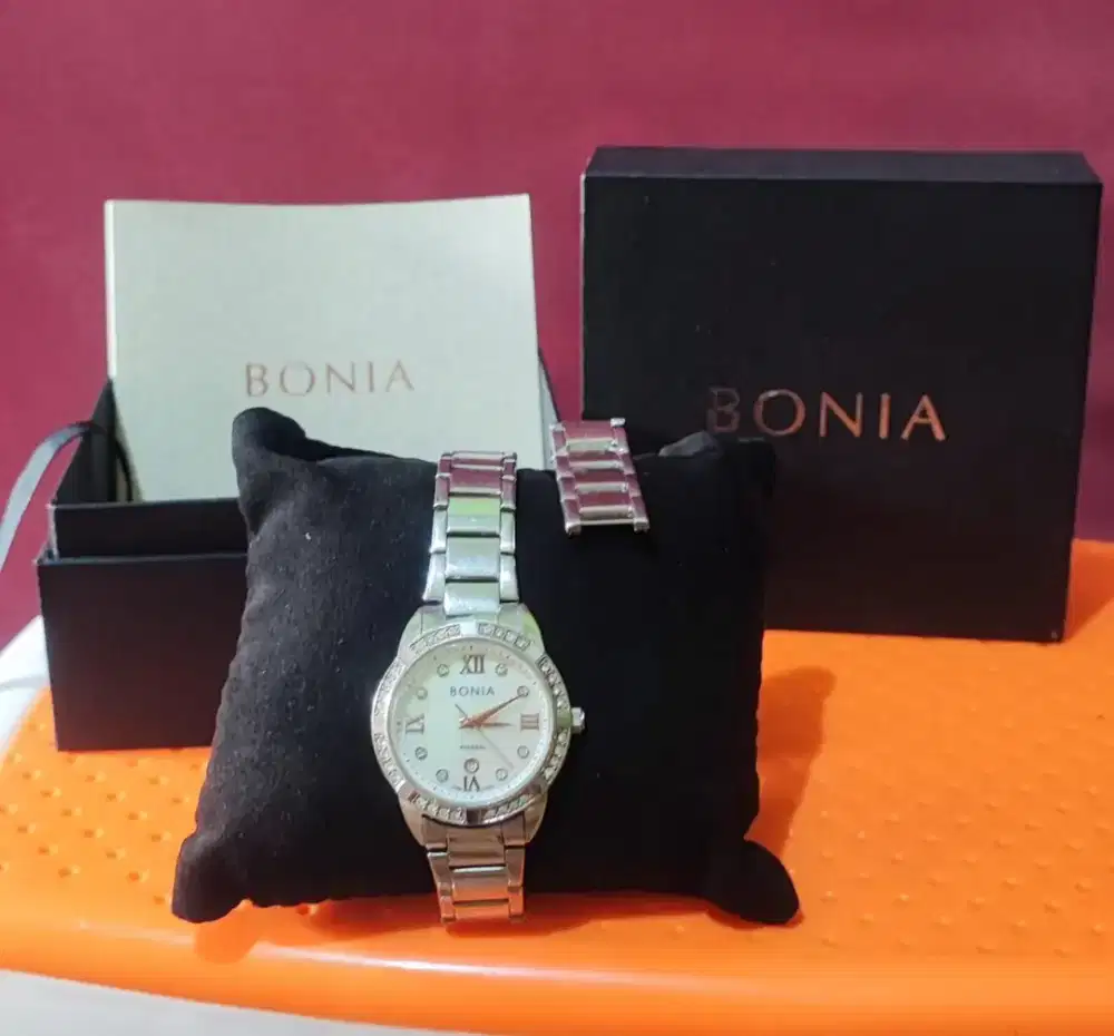 Bonia Rosso seri 10278S ORIGINAL rantai silver ada NOTA PEMBELIANNYA